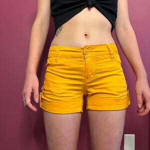 Pepe Euro Neon Orange Suspender Shorts